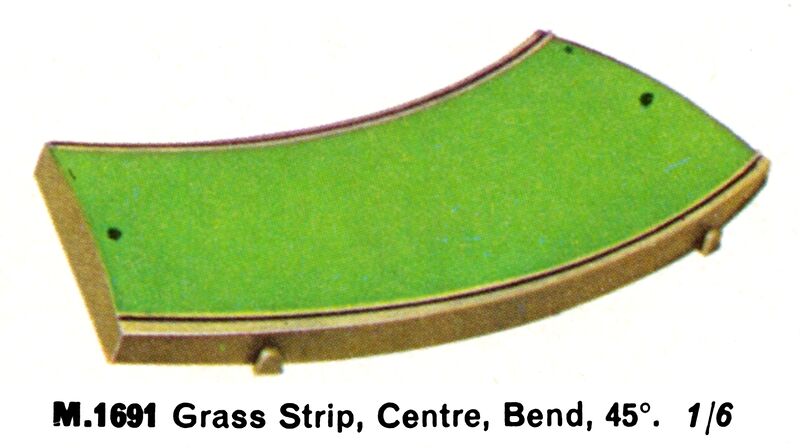 File:Grass Strip, Centre, Bend, 45deg, Minic Motorways M1691 (TriangRailways 1964).jpg