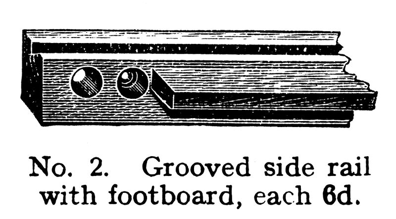 File:Grooved Side Rail with Footboard, Primus Part No 2 (PrimusCat 1923-12).jpg