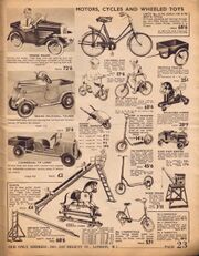 Hamleys 1939 catalogue, page23, Motors, Cycles, and Wheeled Toys (HamleyCat 1939).jpg