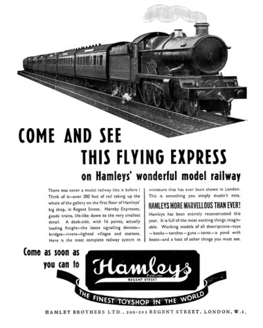 1931: "Hamleys has been completely reconstructed this year"