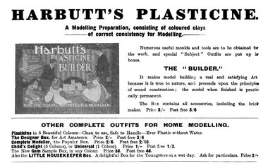 1916: Harbutt's Plasticine Builder