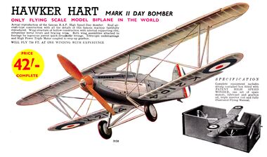 1937: Hawker Hart catalogue image
