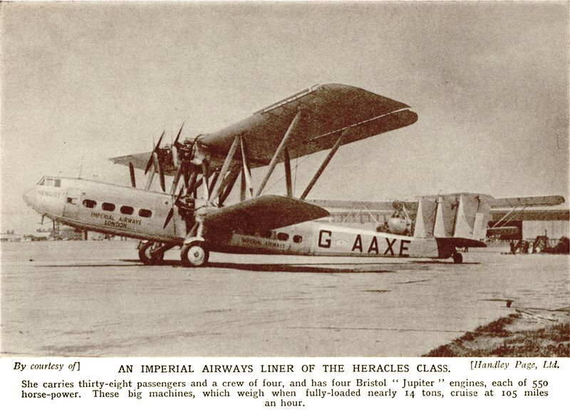 File:Hengist, HP-42 Heracles-Class airliner G-AAXE, Imperial Airways (WBoA 8ed 1934).jpg