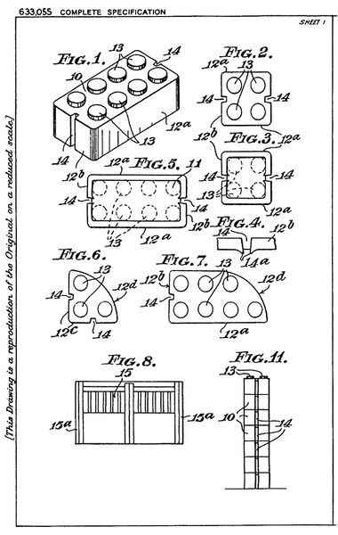 1945: Hilary Page patent for the final design, with slots (granted 1949)