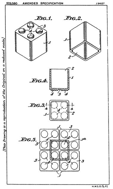 1939: Hilary Page's patent for the Building Cubes (granted 1940)