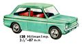 Hillman Imp, Dinky Toys 138 (DinkyCat 1963).jpg