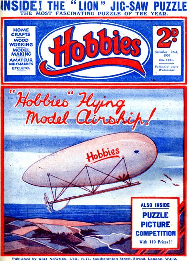 1930: Hobbies model airship design
