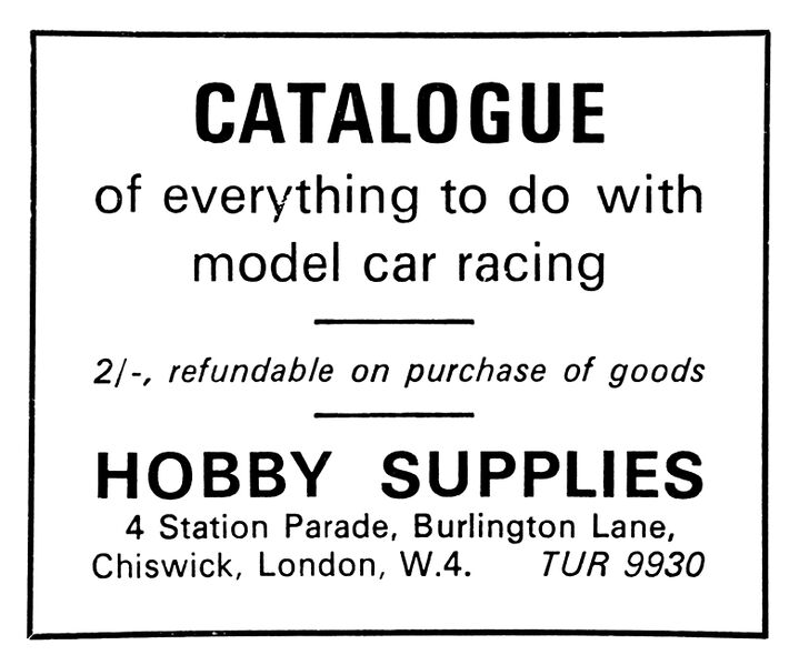 File:Hobby Supplies, slotcar advert (MM 1966-10).jpg