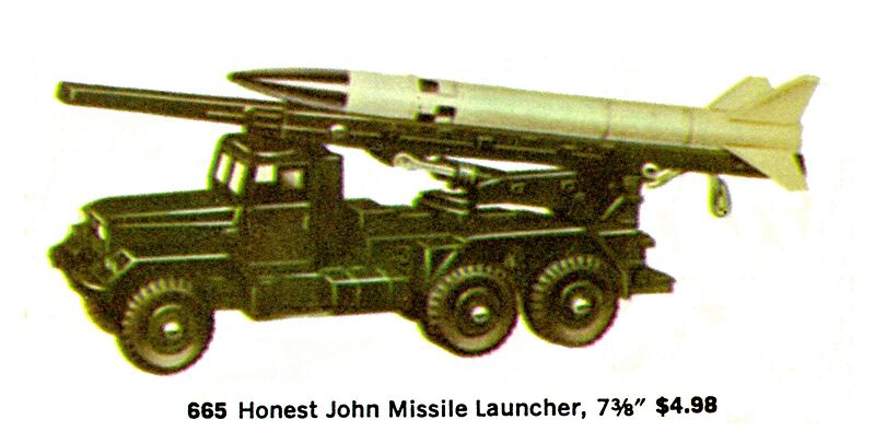 File:Honest John Missile Launcher, Dinky 665 (LBInc ~1964).jpg