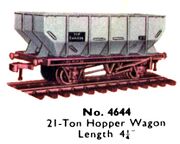 Hopper Wagon 21-ton, Hornby Dublo 4644 (DubloCat 1963).jpg