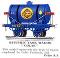 Hornby Bitumen Tank Wagon, Colas (HBoT 1930).jpg