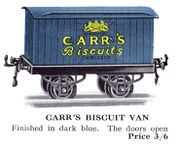 Hornby Carr's Biscuit Van (HBoT 1930).jpg