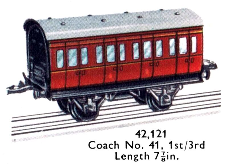 File:Hornby Coach No41 1st-3rd 42,121 (MCat 1956).jpg