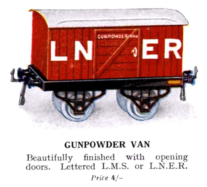 File:Hornby Gunpowder Van LMS LNER (1925 HBoT).jpg