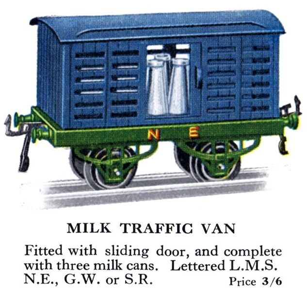 File:Hornby Milk Traffic Van (1928 HBoT).jpg