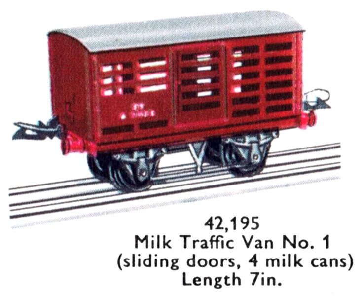 File:Hornby Milk Traffic Van No1 42,195 (MCat 1956).jpg