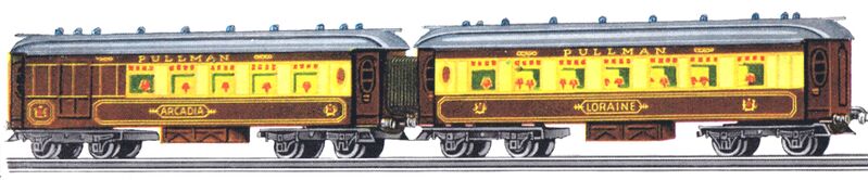 File:Hornby No2 Special Pullman Coaches, Arcadia and Loraine (HBoT 1934).jpg