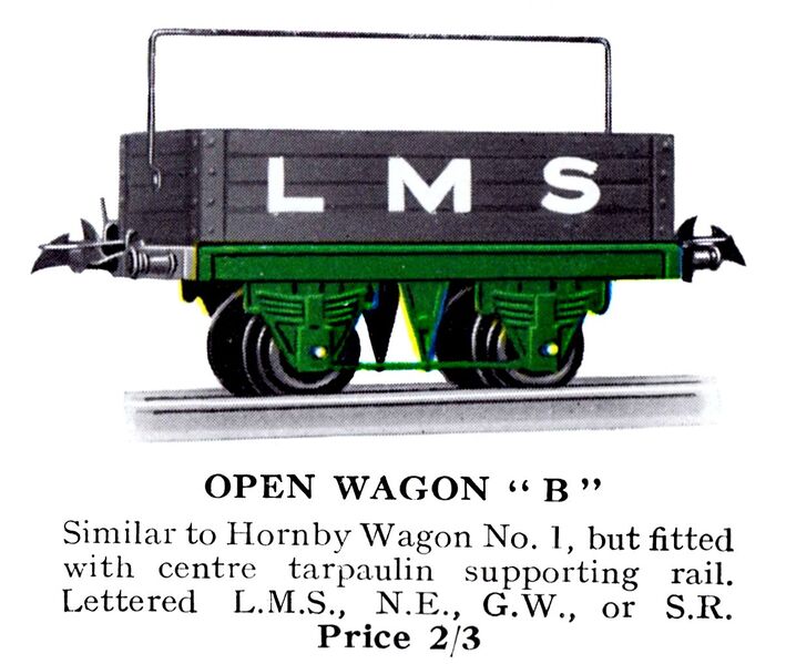 File:Hornby Open Wagon 'B' (HBoT 1931).jpg