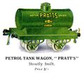 Hornby Petrol Tank Wagon, 'Pratt's' (1925 HBoT).jpg
