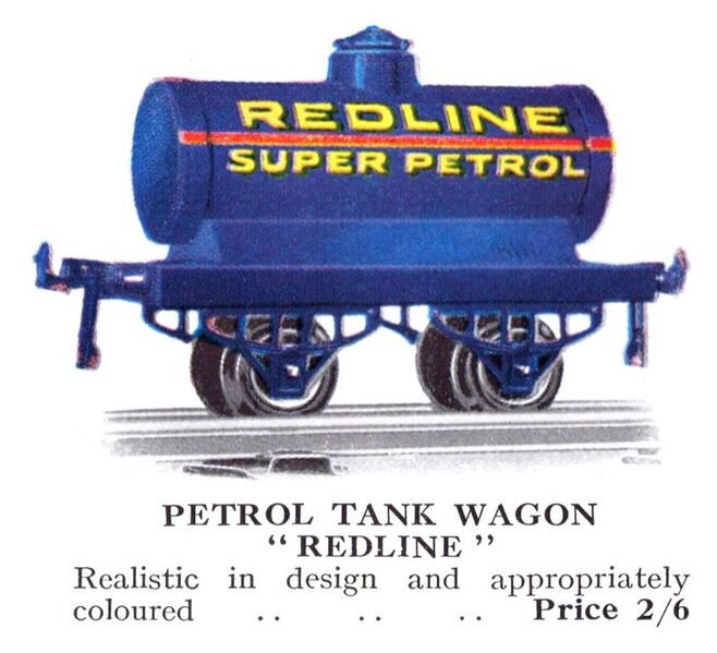 File:Hornby Petrol Tank Wagon, Redline (HBoT 1930).jpg
