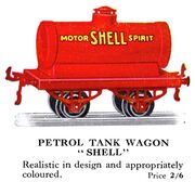 Hornby Petrol Tank Wagon 'Shell' (1928 HBoT).jpg