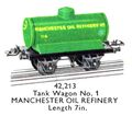 Hornby Tank Wagon No1 (Manchester Oil Refinery) 42,105 (MCat 1956).jpg