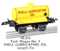Hornby Tank Wagon No1 (Shell Lubricating Oil) 42,212 (MCat 1956).jpg