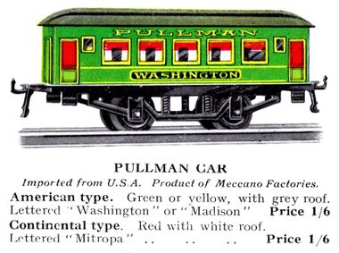 1931: Green "Washington" US Pullman coach, Hornby