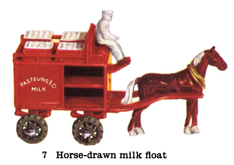 File:Horse-Drawn Milk Float, Matchbox No7 (MBCat 1959).jpg