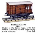 Horse Box NE, Hornby Dublo D1 (HBoT 1939).jpg
