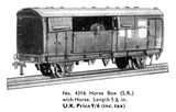 One of the two Dublo railway horsebox sets that had already used the same horse