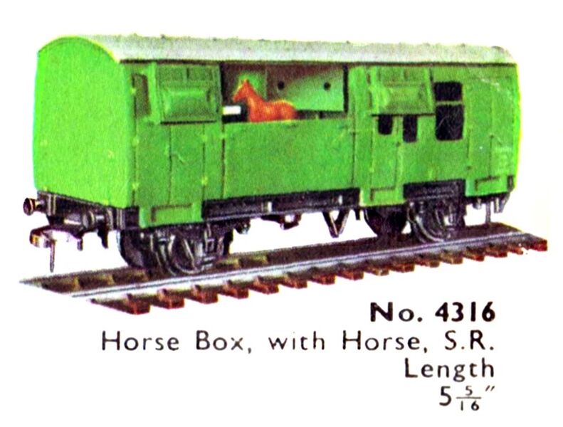 File:Horse Box with Horse, SR, Hornby Dublo 4316 (DubloCat 1963).jpg