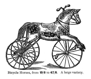 1898: Horse Tricycle, almost certainly manufactured by G&J Lines