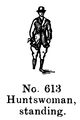 Huntswoman, standing, Britains Farm 613 (BritCat 1940).jpg