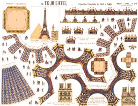 Imagerie d'Epinal, Eiffel Tower sheet