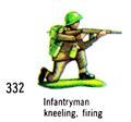 Infantryman Kneeling, Firing, Britains Swoppets 332 (Britains 1967).jpg