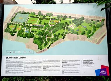 2014: The park's map and information board