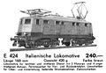 Italian Locomotive, Kleinbahn E424(KleinbahnCat 1965).jpg