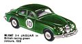 Jaguar 3point4, British racing green, Minic Motorways M1542 (TriangRailways 1964).jpg
