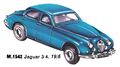 Jaguar 3point4, Minic Motorways M1542 (TriangRailways 1964).jpg