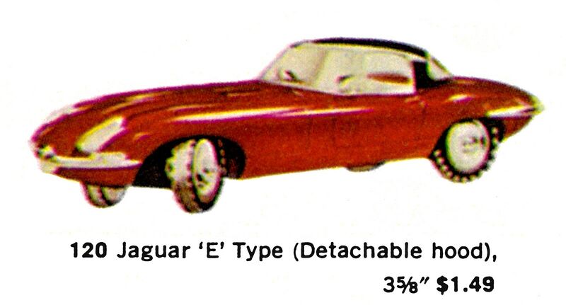 File:Jaguar E Type, detachable hood, Dinky 120 (LBIncUSA ~1964).jpg