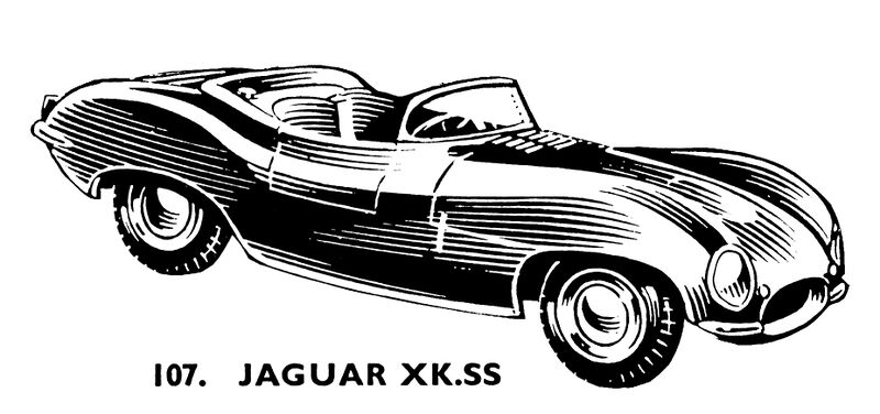 File:Jaguar XK SS sports car, Spot-On Models 107 (SpotOn 1959).jpg