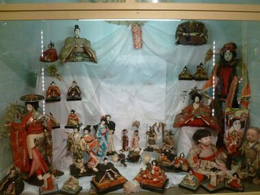 Japanese Dolls cabinet before the refit