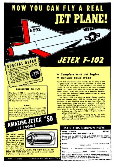 1954: Jetex F-102, US advert