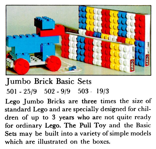 File:Jumbo Bricks, Basic Sets, Lego 501 502 503 (LegoAss 1968).jpg