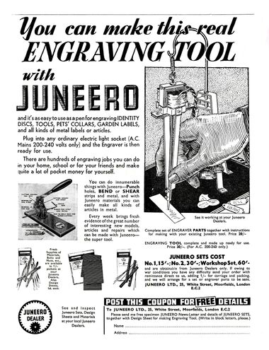 1940: Junero Engraving Tool