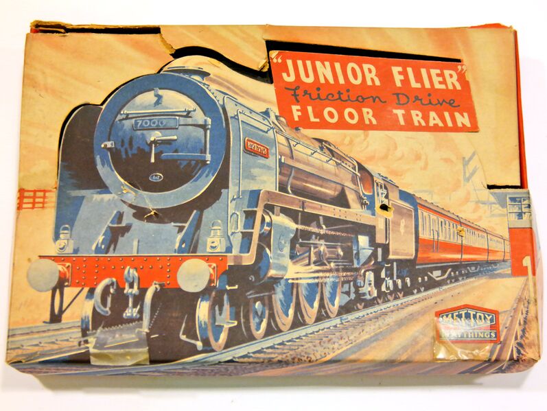 File:Junior Flyer Floor Train, box lid (Mettoy Playthings).JPG