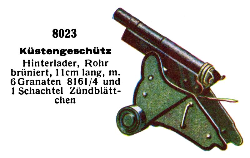 File:Küstengeschütz - Coastal Defences Gun, Märklin 8023 (MarklinCat 1931).jpg