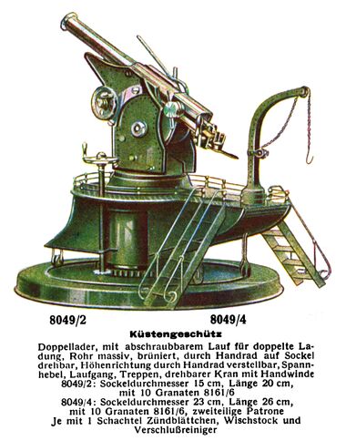 1931: Coastal Defences Gun, Märklin 8049