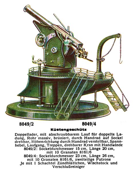 File:Küstengeschütz - Coastal Defences Gun, Märklin 8049 (MarklinCat 1931).jpg